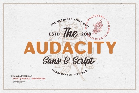 Audacity Duo: The Creative Font Pairing for Bold Designs