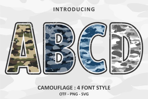 Camouflage: Bold Military Font for Striking Designs