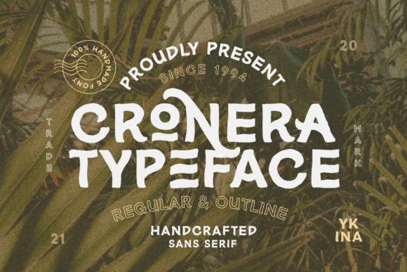 Cronera: A Bold Organic Display Typeface