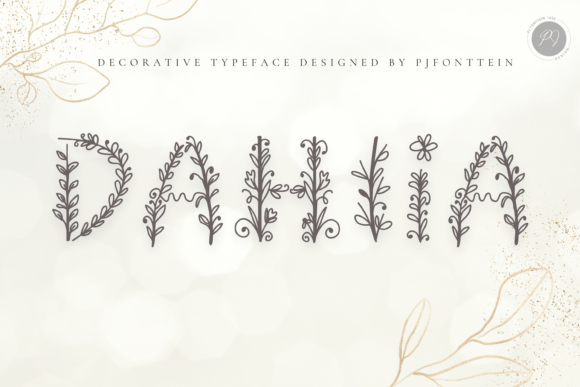 Dahlia: A Handcrafted Floral Font for Elegant Design