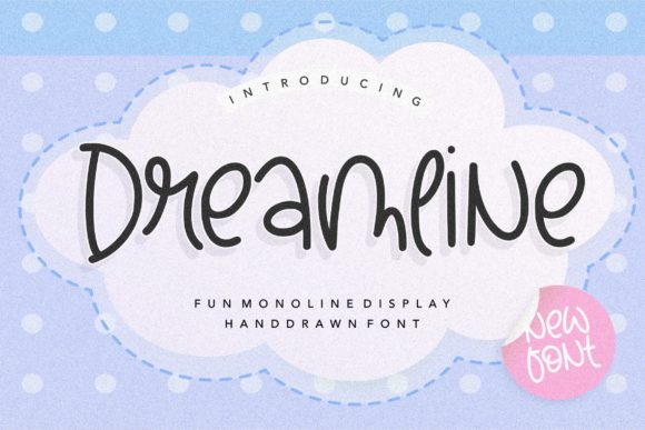 Dreamline: A Playful Handwritten Font for Creative Projects