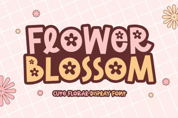Flower Blossom: A Pretty Display Font for Creative Projects