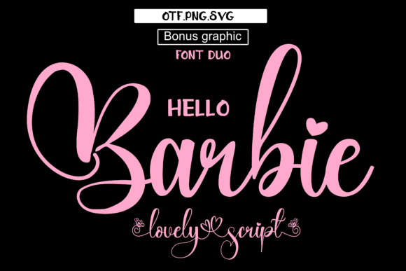 Hello Barbie: An Elegant Handwritten Typeface