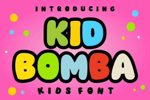 Kid Bomba: A Bold Display Font for Impactful Design