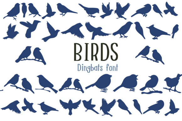 Meet Birds: A Dingbat Font for Nature-Inspired Design