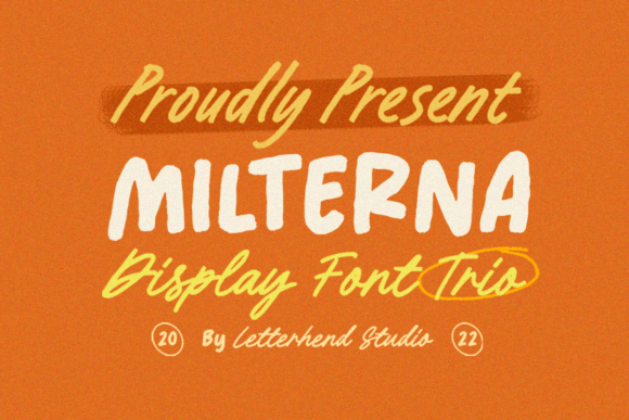 Milterna: A Playful Display Typeface for Creative Projects