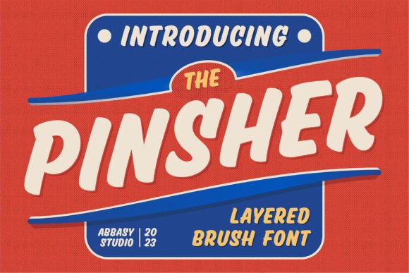 Pinsher: A Retro Hand-Painted Typeface