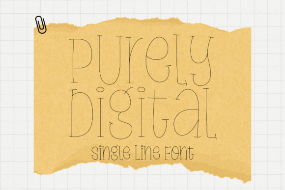 Purely Digital: A Sweet Single-Line Font for Your Projects