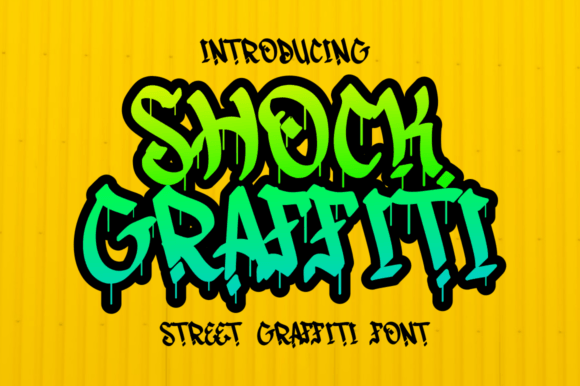 Shock Graffiti: A Bold Display Typeface for Urban Designs