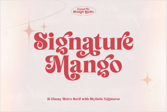 Signature Mango: Modern Retro Serif Elegance