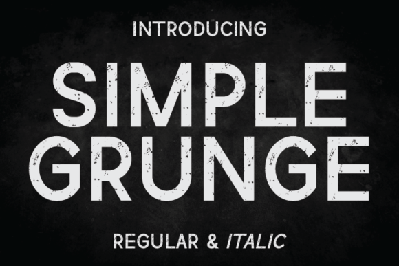 Simple Grunge: A Trendy Typeface for Bold Designs