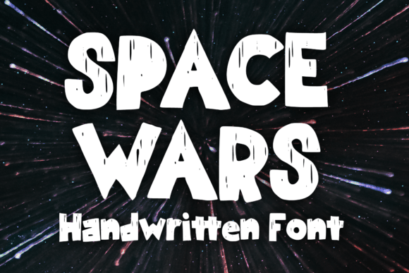Space Wars: A Fun Grunge Display Typeface